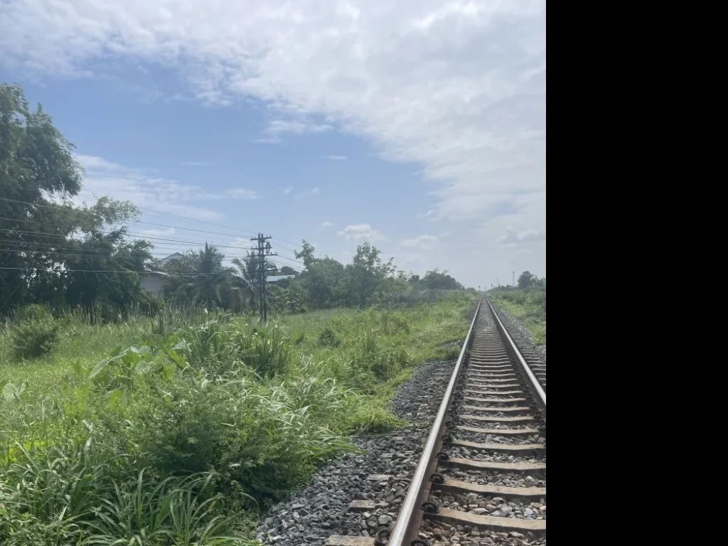 ขายที่ดินเปล่าแปลงเล็ก เลียบทางรถไฟสถานีศาลาธรรมสพน์