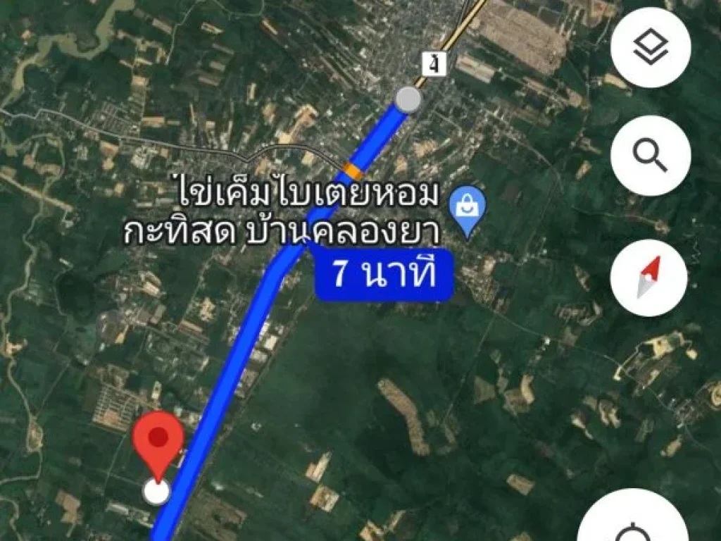 ขายที่ดินบ้านพรุติดถนนกาญจนวนิช43 ไร่ 318 ตารางวาขายไร่ละ