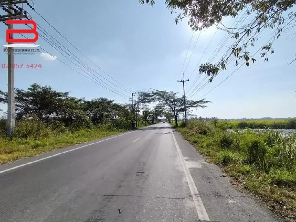 ที่ดินเปล่า ซอยวัดบางปลานัก เนื้อที่ 70-1-57 ไร่ ถนน