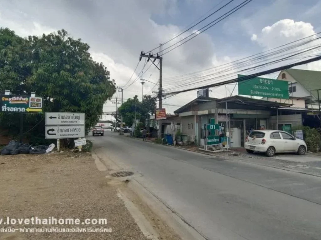 ขายที่ดิน ซวัดส้มเกลี้ยง บางใหญ่นนทบุรี เข้าซอย 100 เมตร