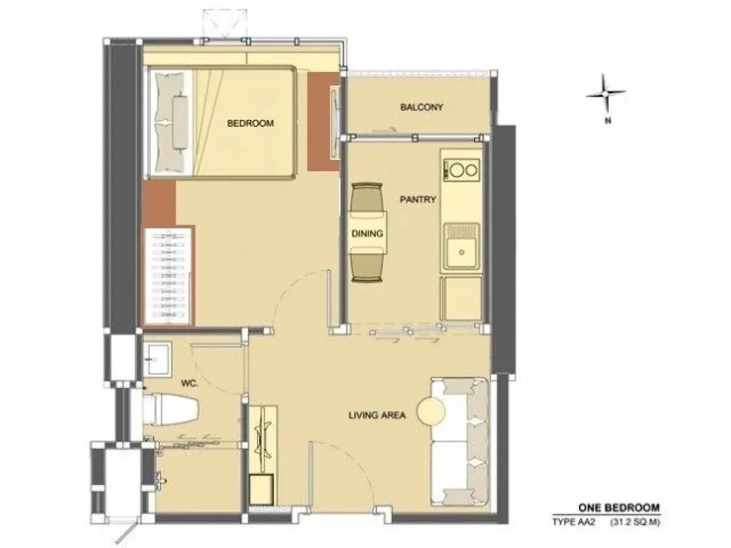 ขาย คอนโด ไลฟ์ รัชดาภิเษก ตึก A 1 ห้องนอน 3157 ตรม ชั้นสูง