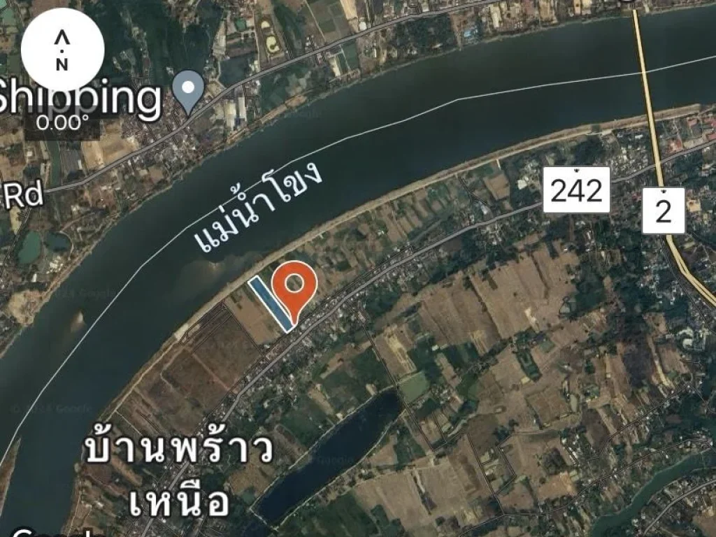 ขายที่ดินสวย ติดริมแม่น้ำโขง ติดถนนคอนกรีตสาธารณะทั้งหัวและท