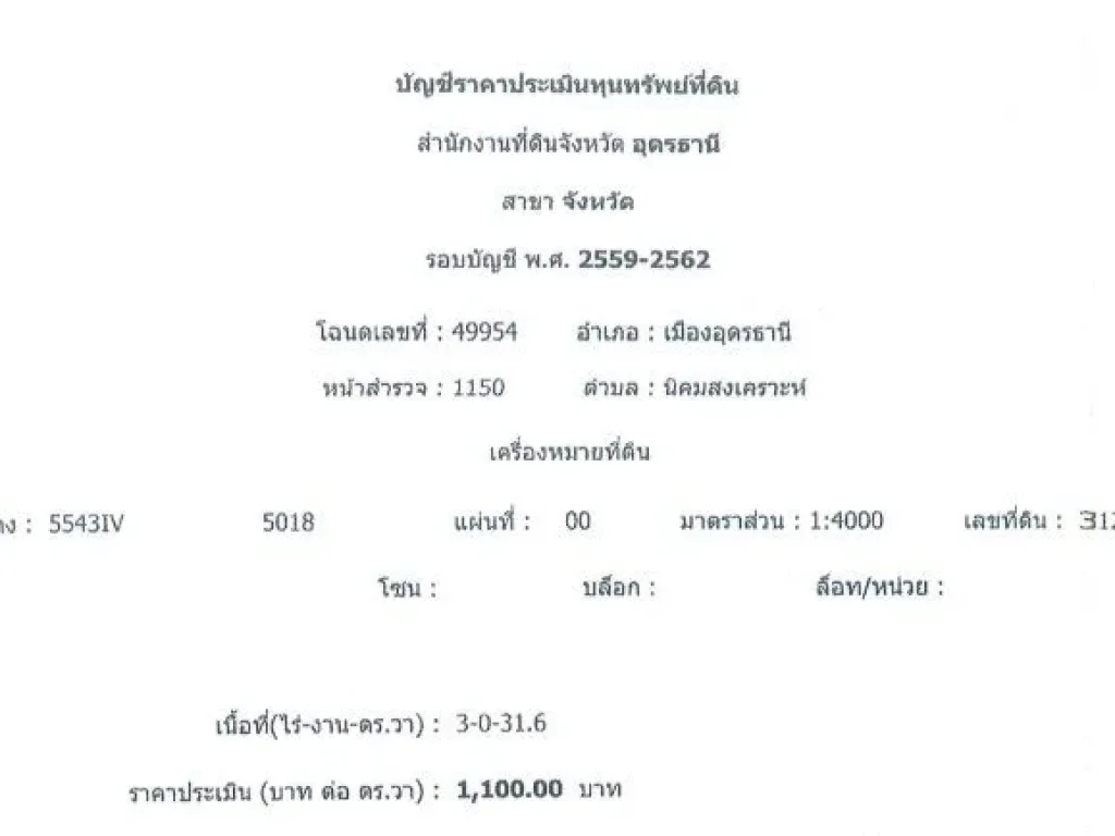 ขายบ้านเดี่ยว ชั้นเดียว 3 ไร่ 316 ตรว รวม 11826 ตรว