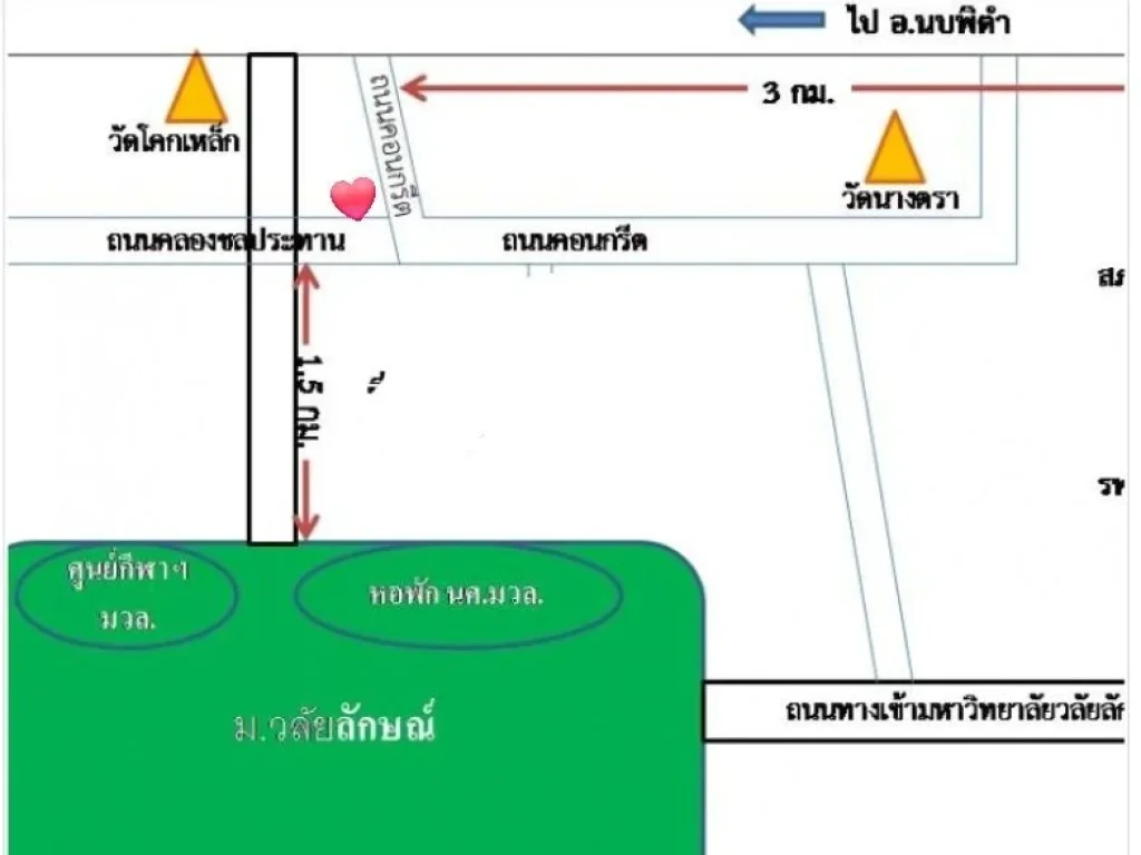 ขายที่ดินถมแล้วใกล้มหาวิทยาลัยวลัยลักษณ์ ศูนย์การแพทย์