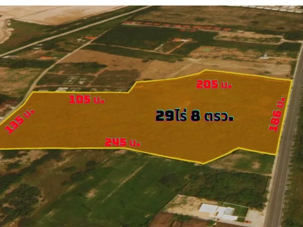 ขายที่ดินระยอง พลา บ้านฉาง 29ไร่ 88 ตรว