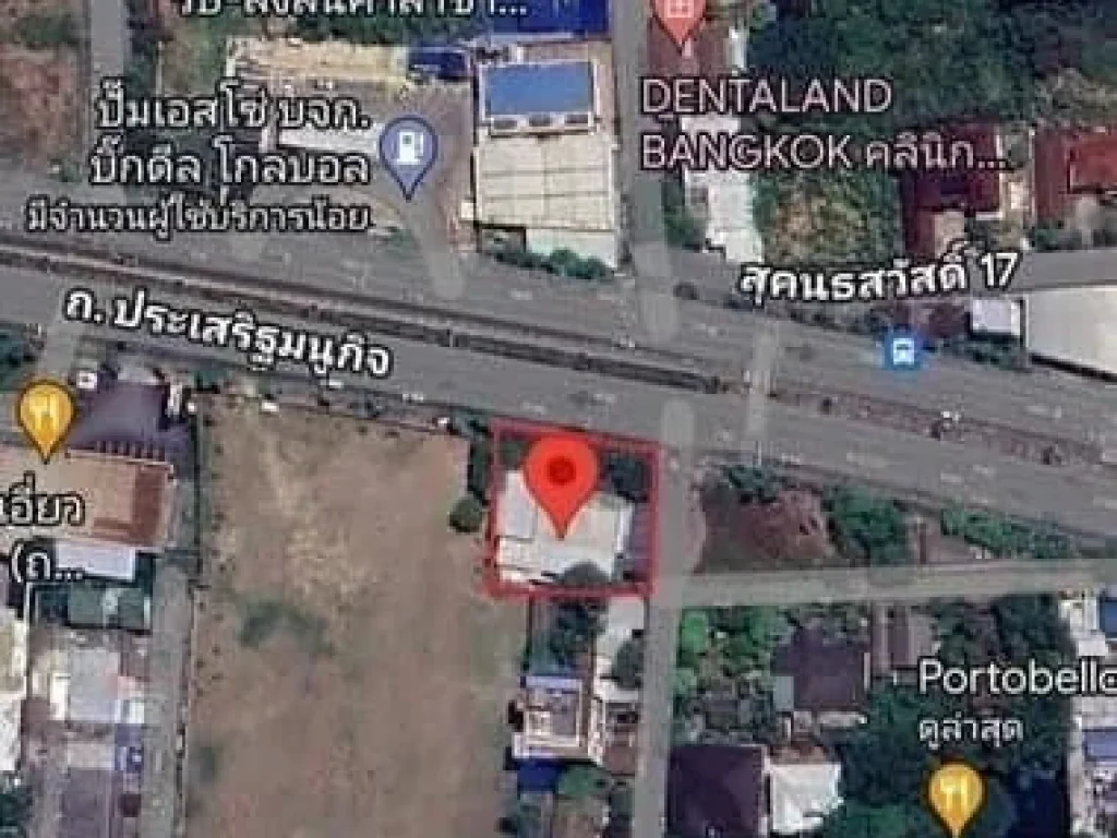 ขายที่ดิน 276 ตรว ประเสริฐมนูกิจ 22 เกษตร-นวมินทร์ ติดถนน