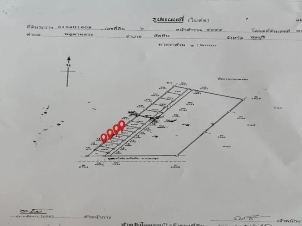 ขายที่ดินสวยถมแล้ว พลูตาหลวง 39 สัตหีบ 70 ตรว 4 แปลง