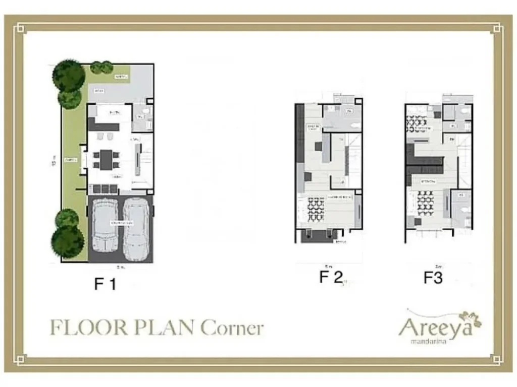 ให้เช่าขายทาวน์โฮมสวย 3ชั้น โครงการอารียา แมนดารีนา