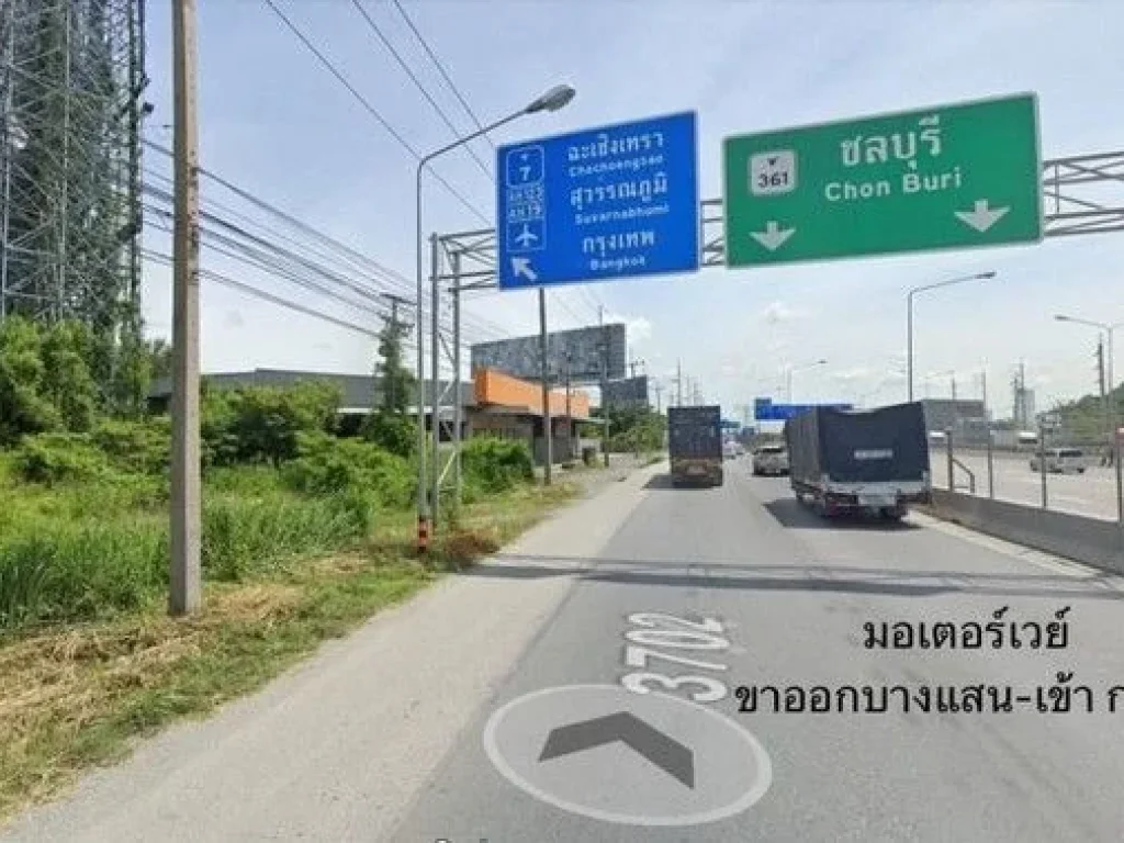 ขายที่ดินแปลงสวย โซนถนนข้าวหลาม ติดถนนเลียบมอเตอร์เวย์