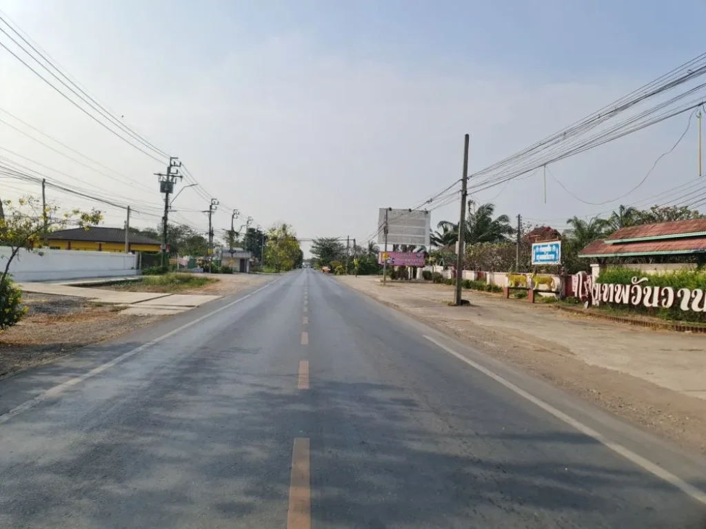 ขายที่ดิน 8-3-48 ไร่ 33 x 480 เมตร ติดถนนสังฆสันติสุขใกล้ซอย