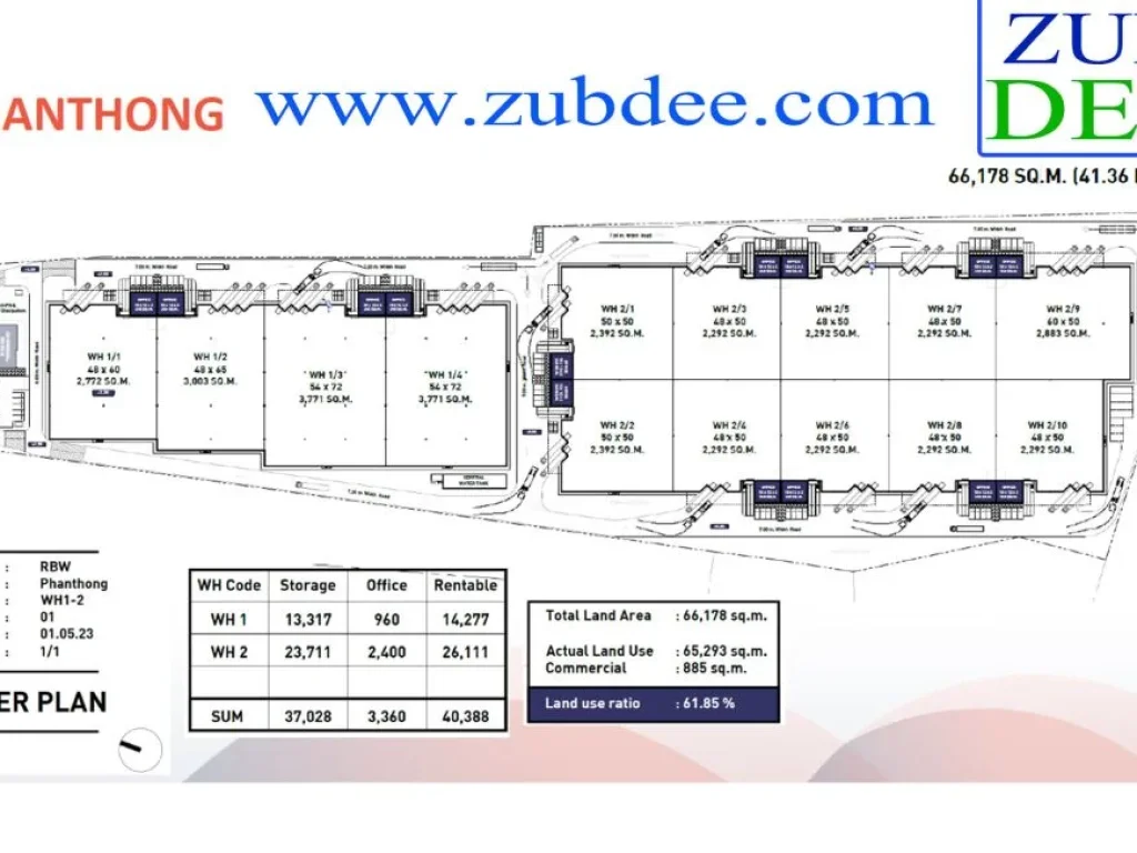 โกดังคลังสินค้า โรงงาน ให้เช่าขนาด 3000-20000 ตรม พานทอง