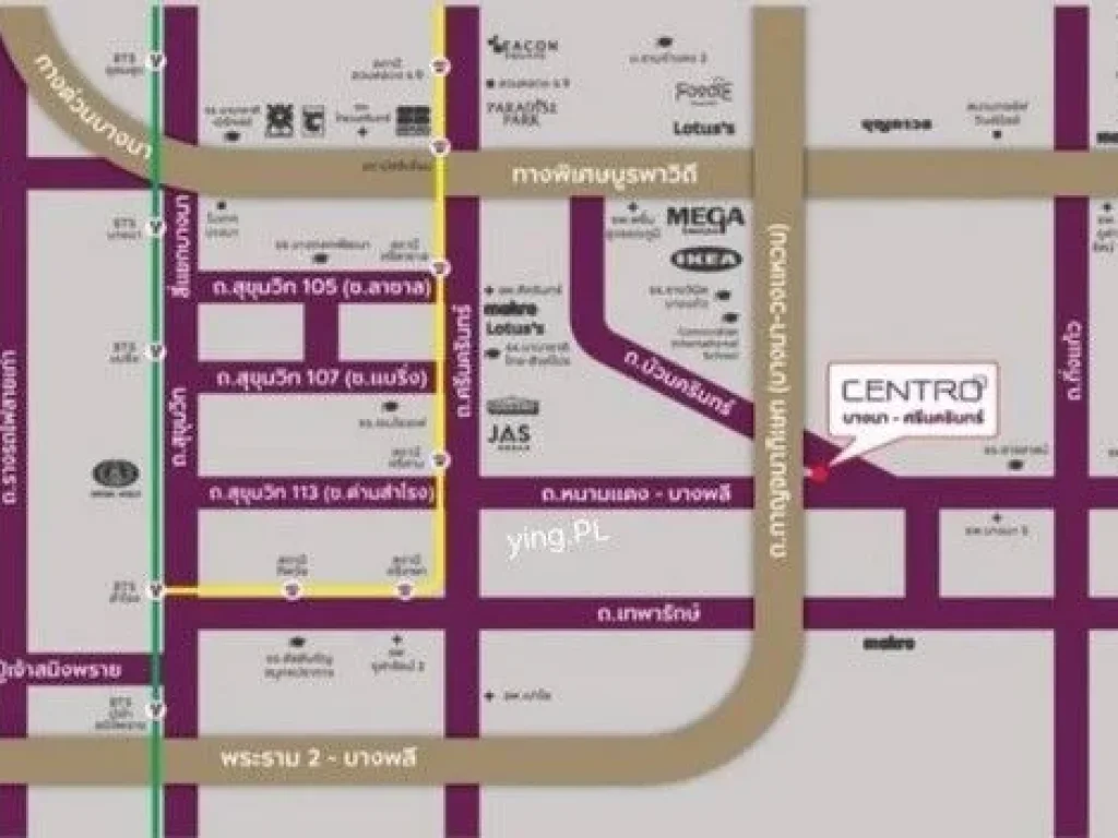 ให้เช่าบ้านเดี่ยว The Centro บางนา ใกล้ เมกา บางนา เพียง 4