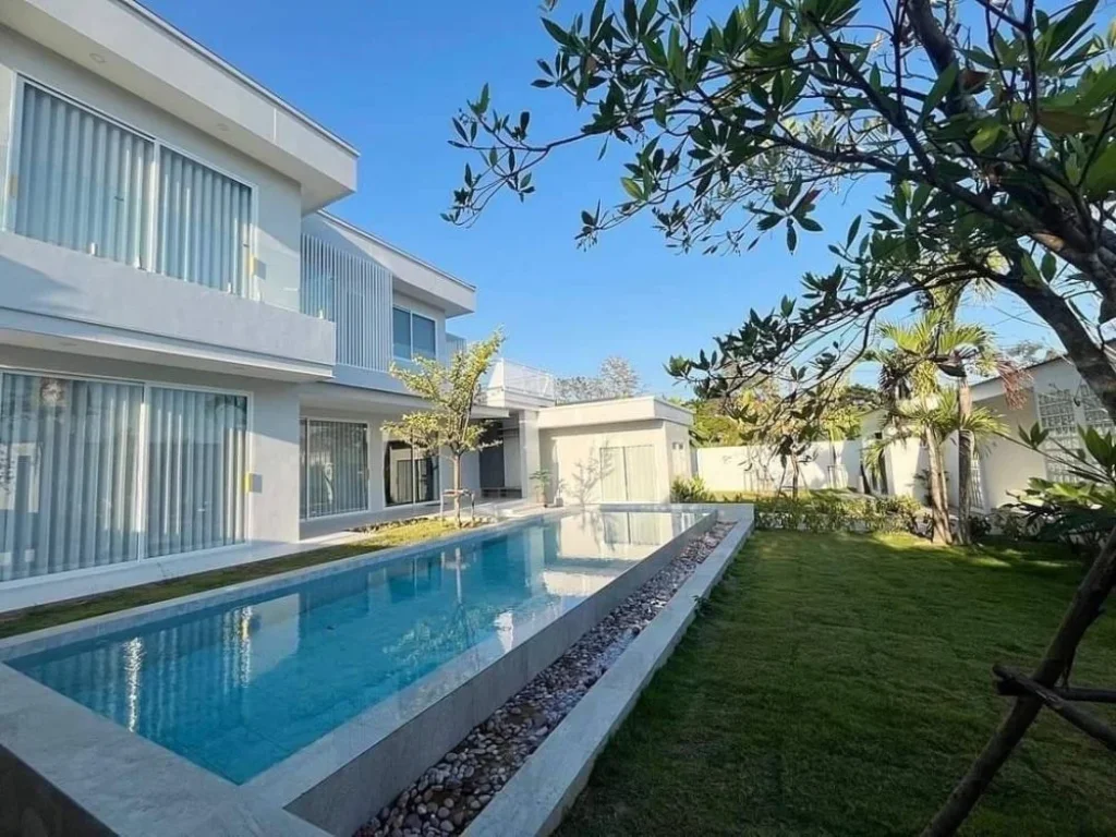 Home Pool Villa พูลวิลล่าสองชั้นสไตล์โมเดิร์นลักชัวรี่ผสานกา