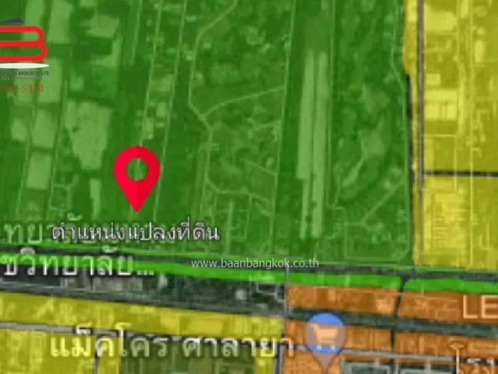 ที่ดินเปล่า จัดสรร หมู่บ้านเฉลิมนิเวศน์ 1 เนื้อที่ 210 ตรว