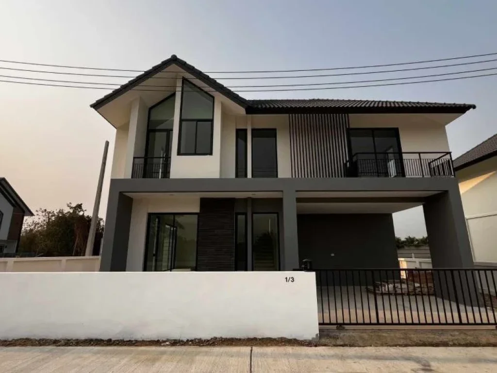 บ้านสร้างใหม่ ในเมืองเชียงใหม่ มี 3 แบบให้เลือก ราคาไม่เกิน 5