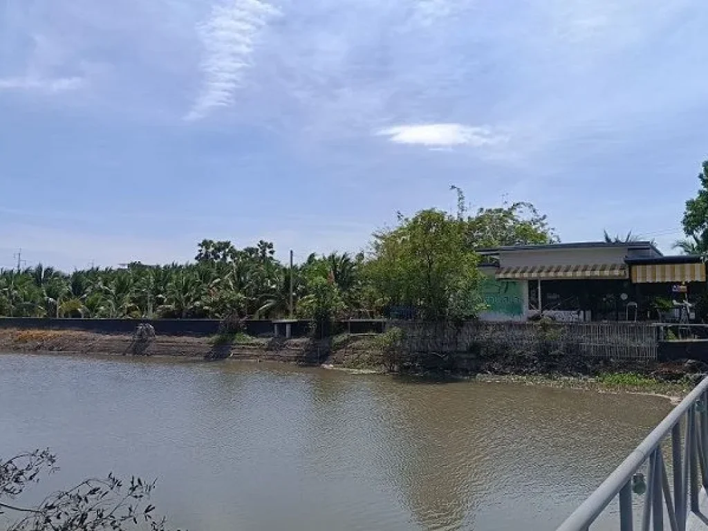 ขายที่ดินริมคลองบ้านสวนเสนา อเสนา จพระนครศรีอยุธยา เนื้อที่