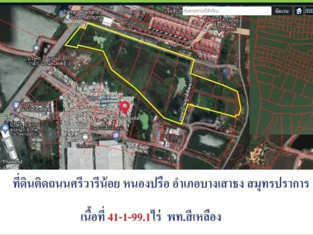 ขายที่ดินต่ำกว่าราคาตลาดที่ดินผังสีเหลืองถนนศรีวารีเหมาะทำโฮ