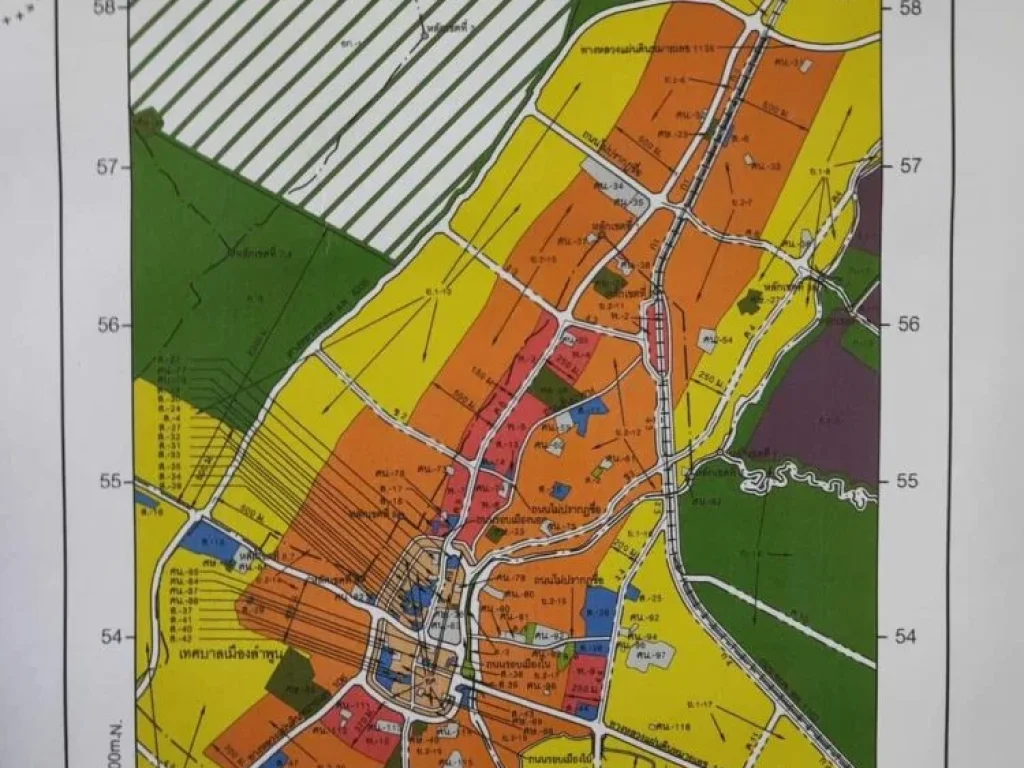 ขายที่ดินตำบลศรีบัวบานผังเมืองสีม่วงจังหวัดลำพูนพร้อมโอน