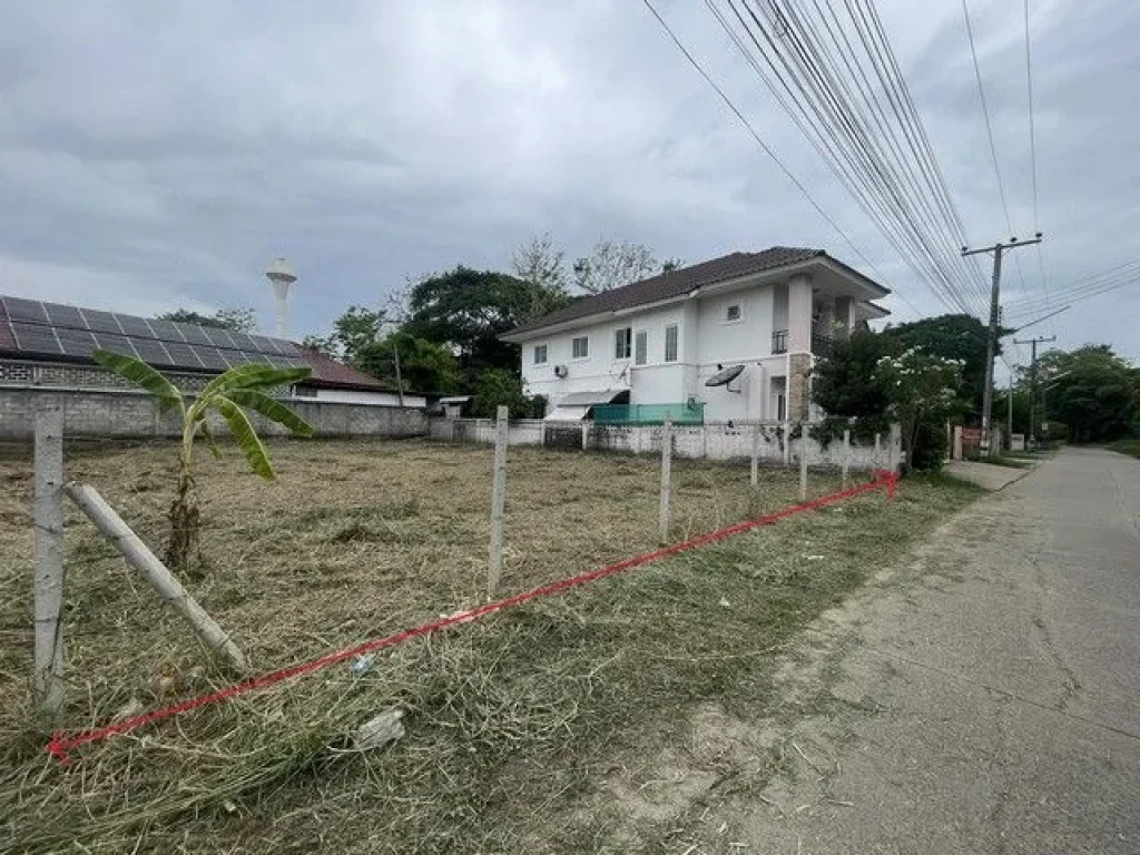 ที่ดินอเมืองเชียงใหม่ทำเลดีเหมาะสร้างทาวน์เฮาส์หรือบ้านไว้ป