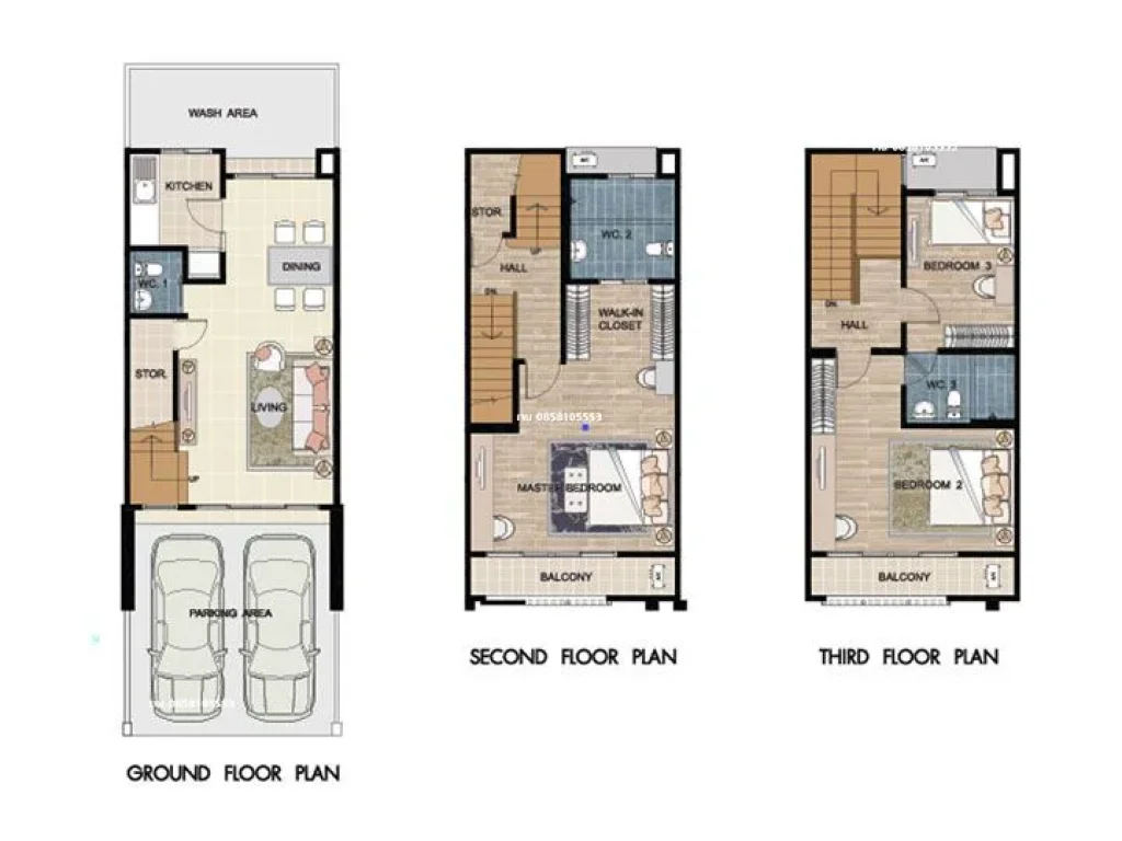 ขาย ทาวน์โฮม 3 ชั้น หลังมุม ทำเลดี หมู่บ้าน บ้านกลางเมือง