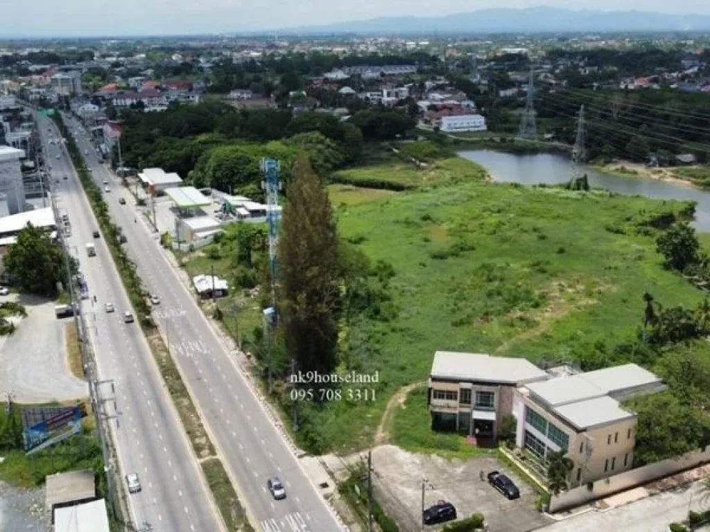 ที่ดินเมืองเชียงใหม่ติดถนนวงแหวน2 แถมอาคาร1หลัง