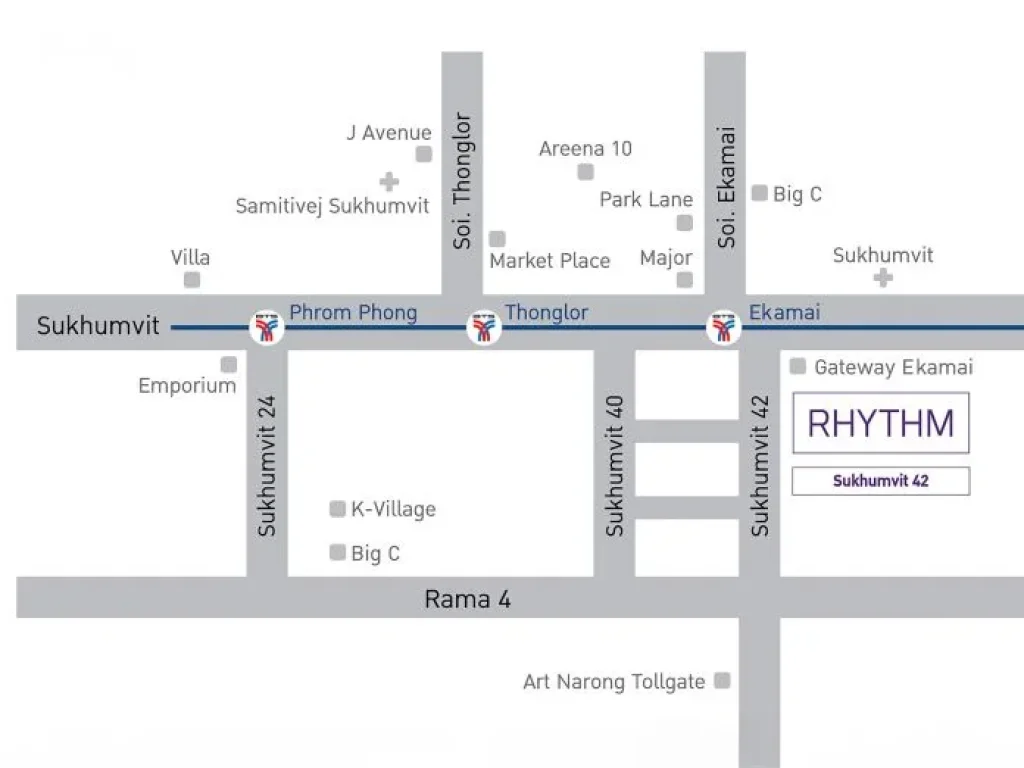 ขายคอนโด Rhythm สุขุมวิท 42 ชั้น 16 ขนาด 45 ตรม 1 ห้องนอน 1