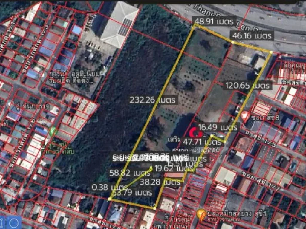 ขายให้เช่าระยะยาว ที่ดินรังสิต 10 ไร่กว่า 4311 ตรว ติดถนน