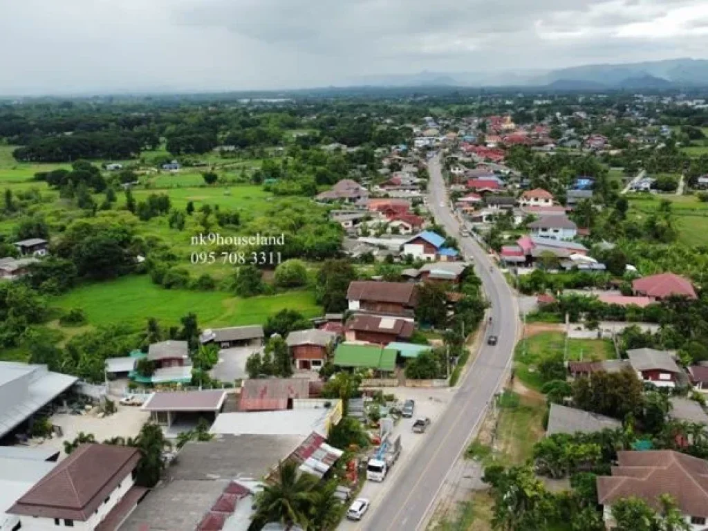 ที่ดินลำปางติดถนน120 เมตร ทางไปวัดพระธาตุลำปางหลวง ตห้างฉัตร