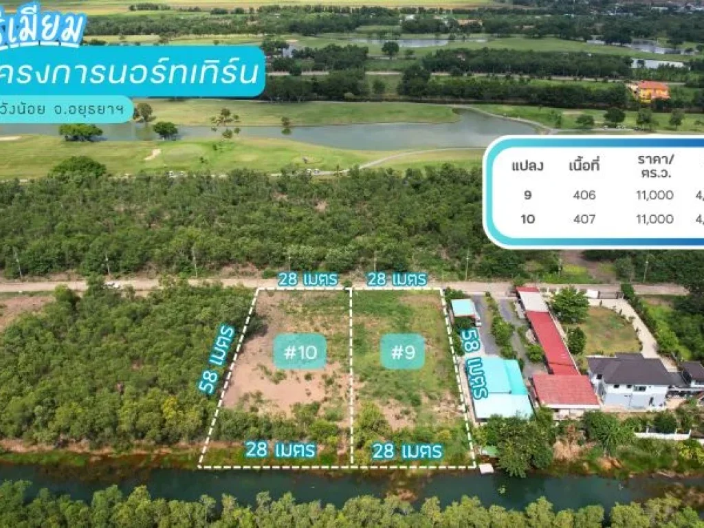 ขายที่ดินสวยติดสนามกอล์ฟ โครงการนอร์ทเทิร์น รังสิต