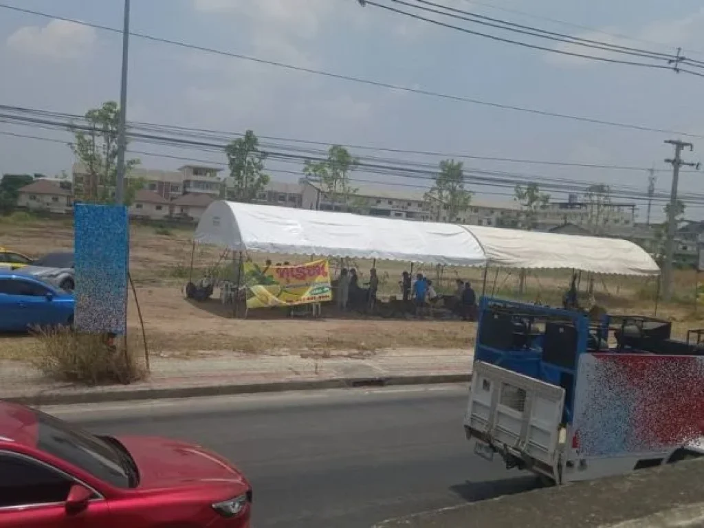 ที่ดินให้เช่า ติดถนน 346 รังสิต-ปทุมธานี ใกล้แยกสันติสุข