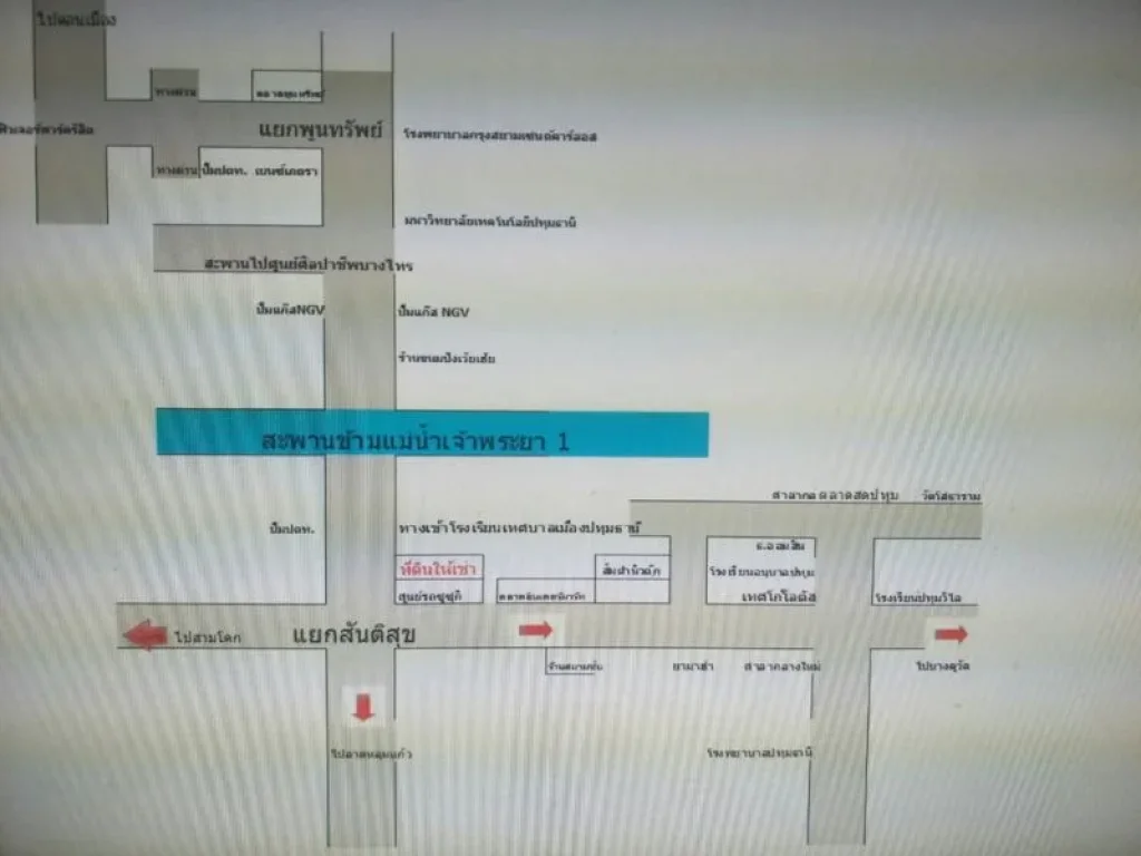 ที่ดินให้เช่า ติดถนน 346 รังสิต-ปทุมธานี ใกล้แยกสันติสุข