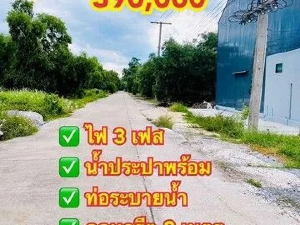 ขายที่ดินคลอง11 หนองเสือ ปทุมธานี น้ำไฟพร้อมหมด ติดถนนคอนกรีต