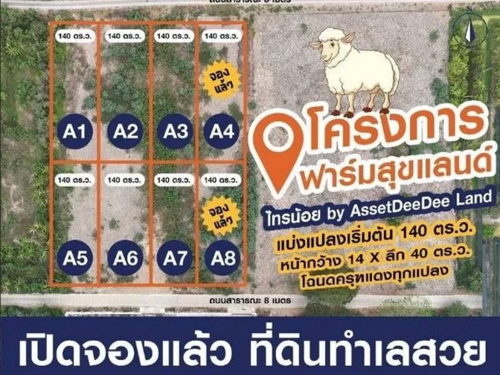 ที่ดินถมขายราคาถูก140 ตรวราคา 890000 ติดถนนสาธารณะกว้าง8ม