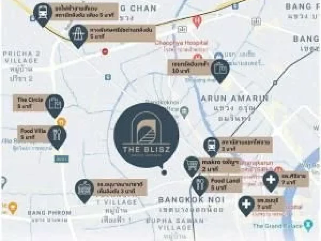 ขายห้องหลุดดาวน์ ห้องหัวมุม The Blisz สาทร-จรัญ 35 ทาวน์โฮม