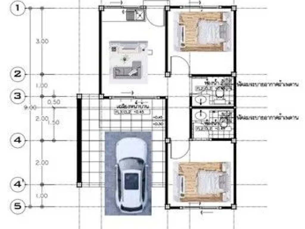 ขายบ้านพร้อมอยุ่ และ บ้านสั่งสร้าง สไตล์ Nordic House อหางดง