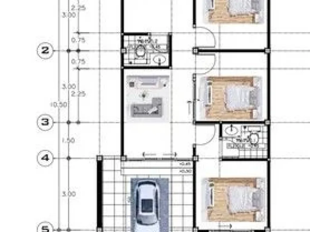 ขายบ้านพร้อมอยุ่ และ บ้านสั่งสร้าง สไตล์ Nordic House อหางดง