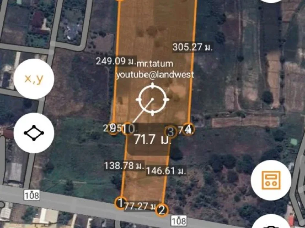 ขายที่ดินโฉนด 30 ไร่ ติดทางหลวง 108 ผังแปลงสวย