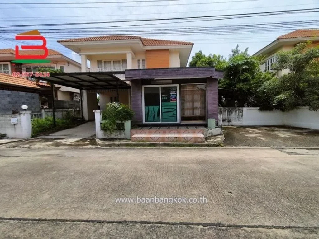 บ้านเดี่ยว หมู่บ้าน บุณฑรีก์ รังสิต-คลอง 2 เนื้อที่ 516 ตรว