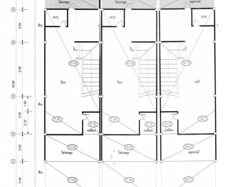 ให้เช่าhome office 3ชั้น ทั้งตึก 3คูหา ถนนโชคชัย4 ซอย81