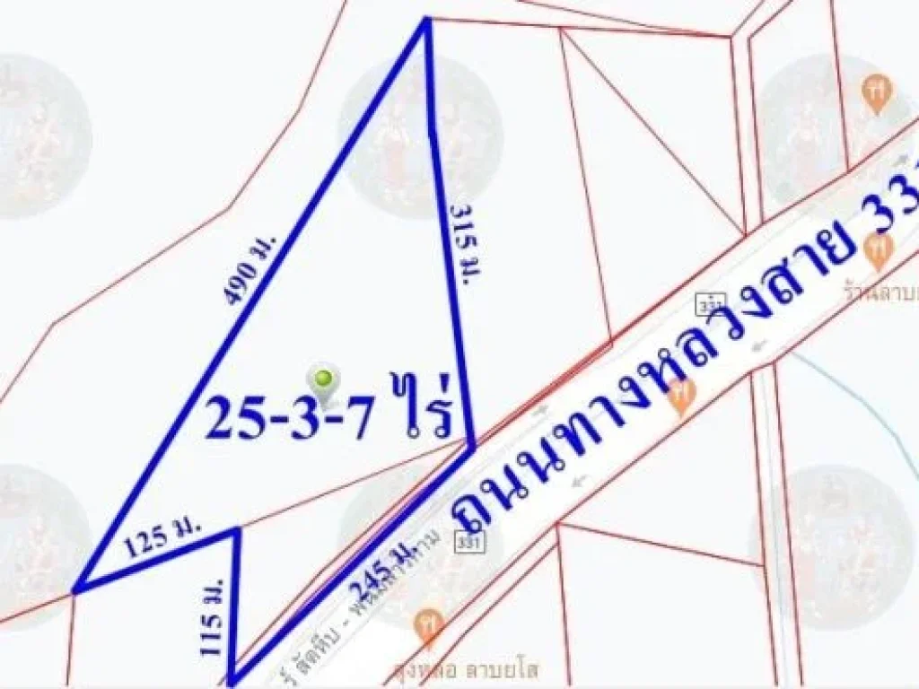 ที่ดินติดถนนสาย 331 EEC แยกมาบเอียง เขาคันทรง ศรีราชา