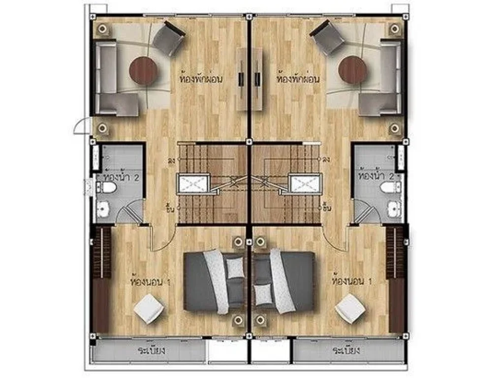 ขายบ้าน ทาวน์โฮม 3 ชั้น 3 คูหา พร้อมที่ดิน 1 ไร่ 3 งาน 254