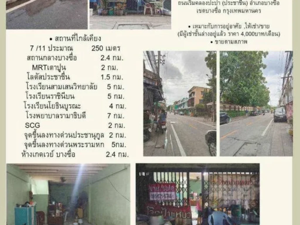 ขายถูกมาก อาคารพาณิชย์ 25 ชั้น ซอยประชาชื่น 6 สะพาน 99