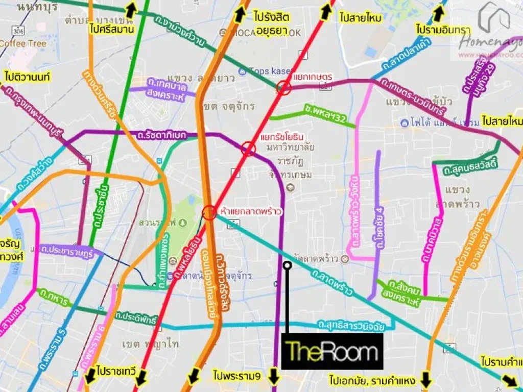 ขายด่วนๆ คอนโดเดอะรูม รัชดา-ลาดพร้าว ขนาด 41 ตรม อาคาร D