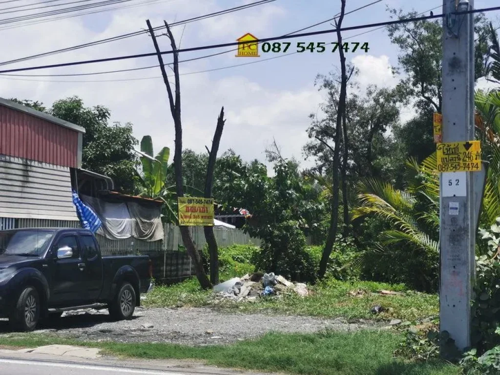 ให้เช่า ที่ดิน 246 ตรว อยู่ติดถนนซอยวัดแค สุขสวัสดิ์