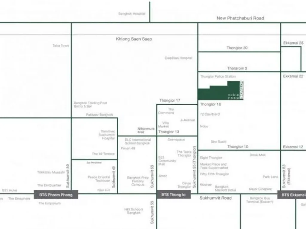 Condo Noble Form Thonglor ใกล้ BTS ทองหล่อ 32 ตารางเมตร 1 นอน