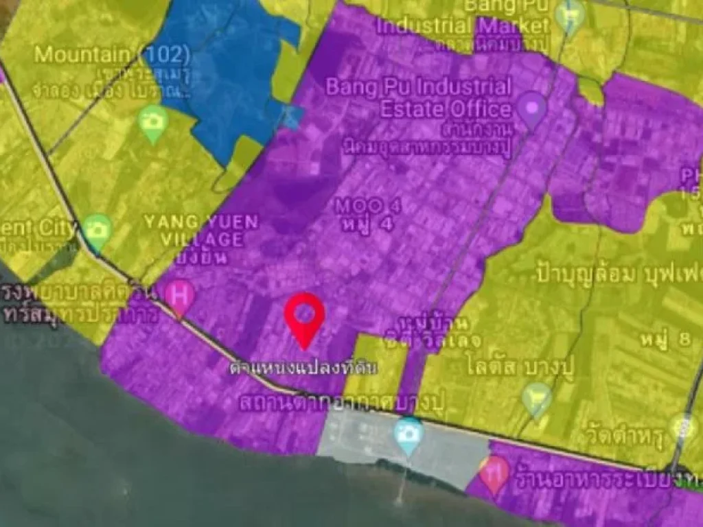 ขาย โรงงาน FA008 ผังเมืองสีม่วง บางปู เมือง สมุทรปราการ 
