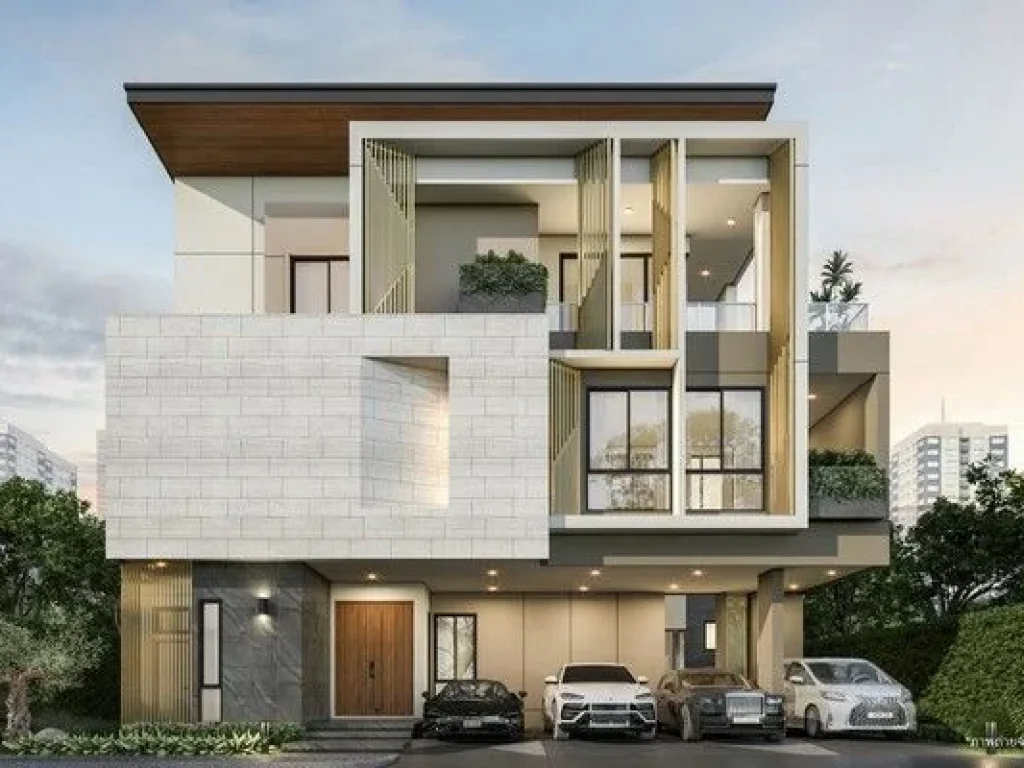 Luxury House For Sale บ้านหรู3ชั้น The Gentry Cultivar Rama 9