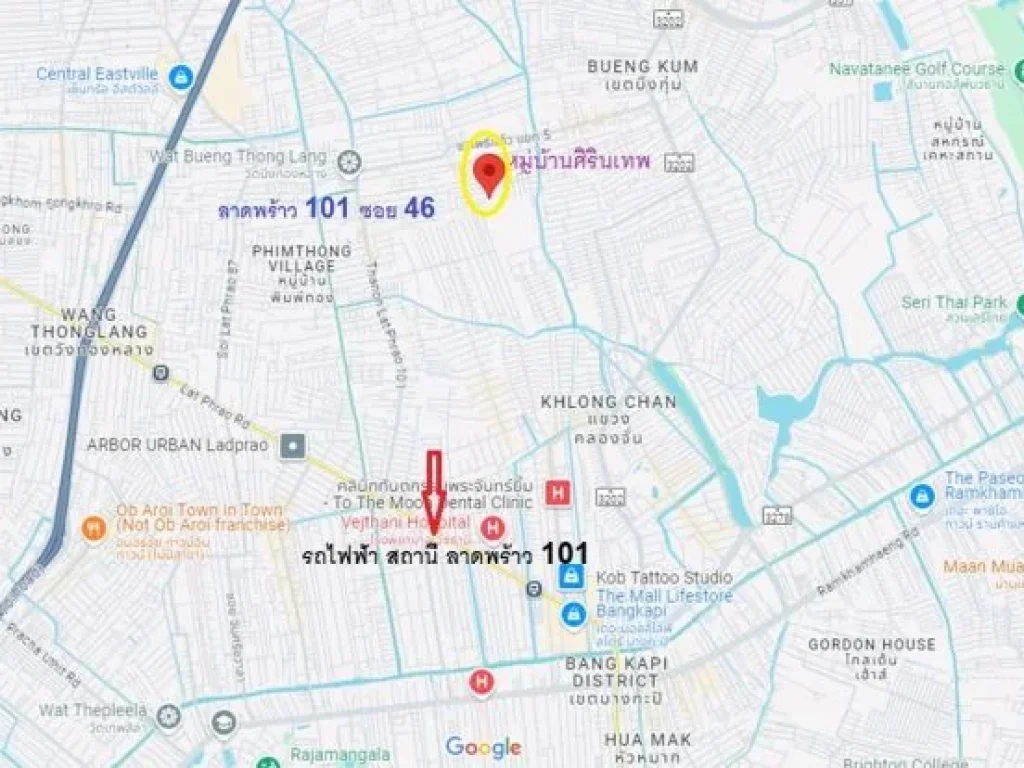 ขาย บ้าน หมู่บ้านศิรินเทพ ลาดพร้าว 101 แยก 46 โพธิ์แก้ว 50