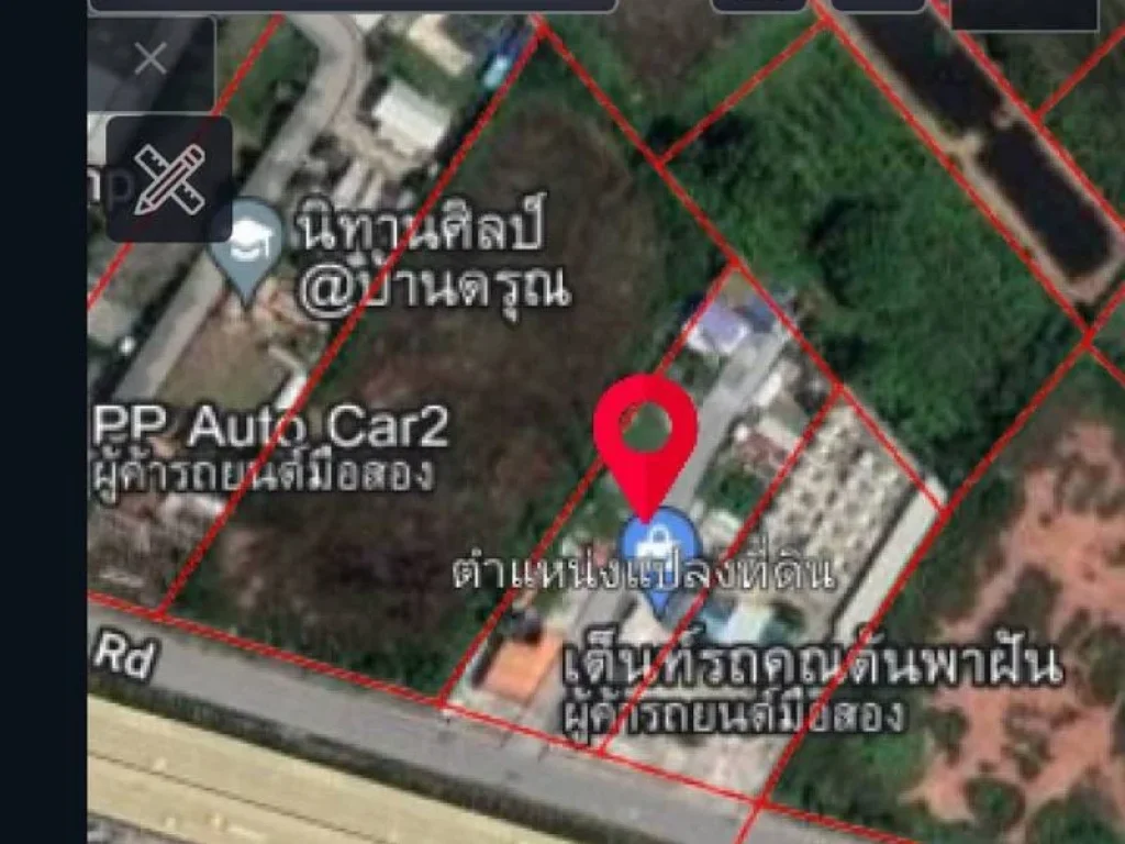 ขายด่วนที่ดิน ติดถนนเลียบด่วนวงแหวนตะวันตก ทุ่งครุ พุทธบูชา