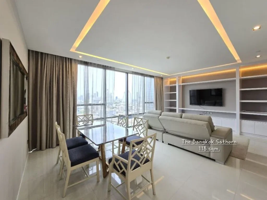 ให้เช่า คอนโด 2 bedrooms modern furnished เดอะ แบงค็อก สาทร